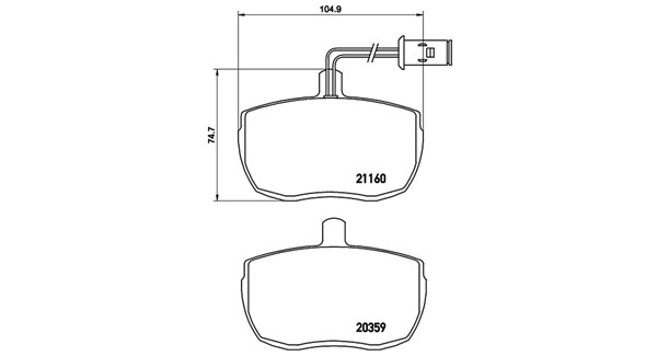 MAGNETI MARELLI Bremseklodser 363700506006 for SATURN IVECO FORD LAND ROVER