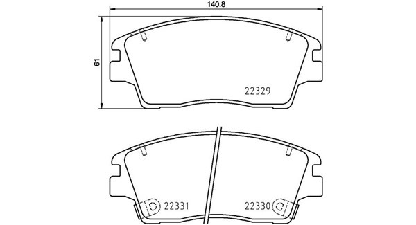 MAGNETI MARELLI Bremseklodser 363700430096 for KIA HYUNDAI