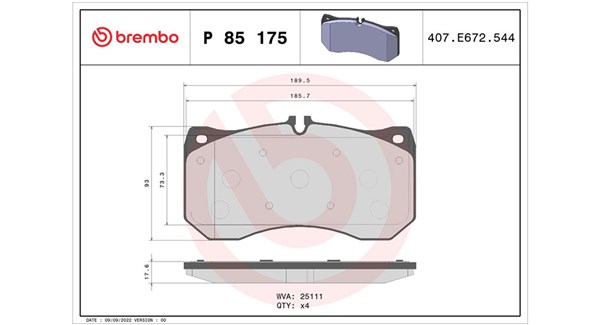 MAGNETI MARELLI Bremseklodser 363700485175 for SATURN