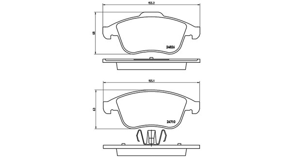 MAGNETI MARELLI Bremseklodser 363700568047 for RENAULT SAMSUNG