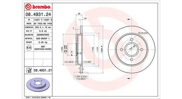 MAGNETI MARELLI Bremseskive 360406024600 253mm 10mm for FORD FORD USA