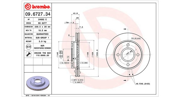MAGNETI MARELLI Bremseskive 360406025200 240mm 20mm for CARBODIES FORD MAZDA FORD (CHANGAN)