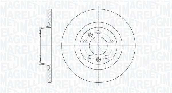 MAGNETI MARELLI Bremseskive 361302040105 290mm 14mm for PEUGEOT CITROËN FIAT TOYOTA