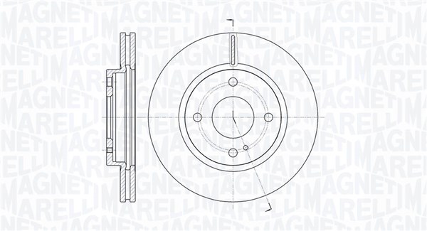 MAGNETI MARELLI Bremseskive 361302040108 258mm 23mm for FORD