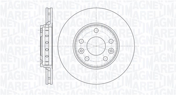 MAGNETI MARELLI Bremseskive 361302040110 280mm 24mm for NISSAN DACIA RENAULT