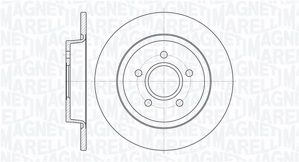 MAGNETI MARELLI Bremseskive 361302040109 280mm 11mm for FORD VOLVO