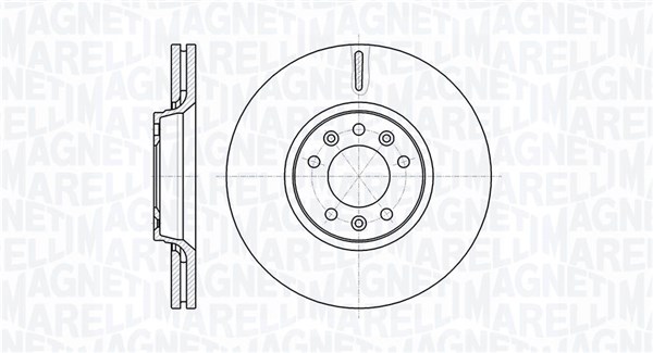 MAGNETI MARELLI Bremseskive 361302040114 304mm 28mm for PEUGEOT CITROËN FIAT TOYOTA