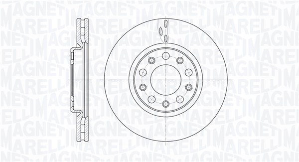 MAGNETI MARELLI Bremseskive 361302040112 281mm 26mm for ALFA ROMEO FIAT JEEP CHRYSLER