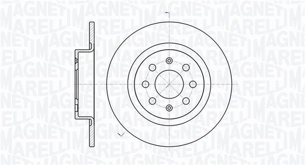 MAGNETI MARELLI Bremseskive 361302040119 264mm 10mm for OPEL FIAT ABARTH VAUXHALL
