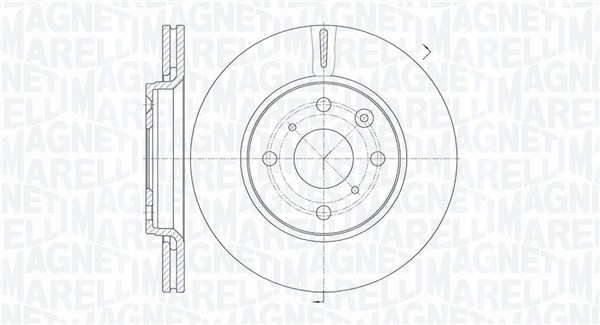 MAGNETI MARELLI Bremseskive 361302040124 247mm 20mm for CITROËN PEUGEOT TOYOTA BYD
