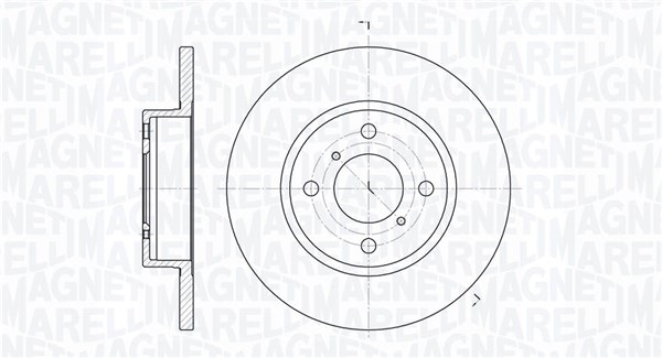 MAGNETI MARELLI Bremseskive 361302040127 247mm 12mm for OPEL VAUXHALL SUZUKI
