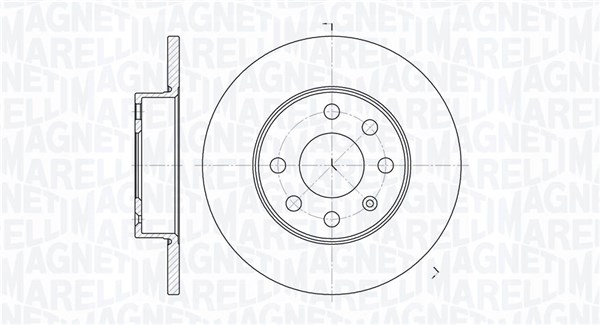 MAGNETI MARELLI Bremseskive 361302040129 240mm 11mm for OPEL VAUXHALL