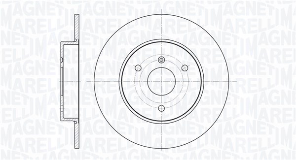 MAGNETI MARELLI Bremseskive 361302040131 280mm 9mm for SMART