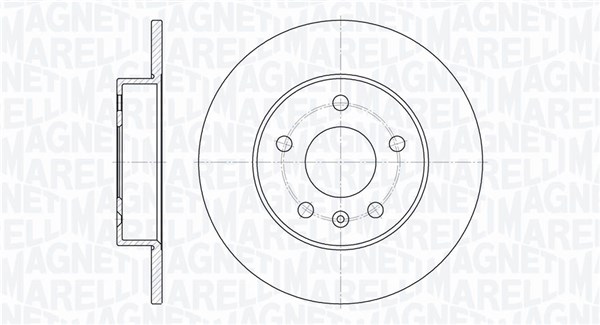 MAGNETI MARELLI Bremseskive 361302040141 264mm 10mm for OPEL VAUXHALL