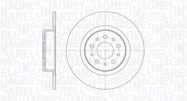 MAGNETI MARELLI Bremseskive 361302040139 276mm 10mm for ALFA ROMEO