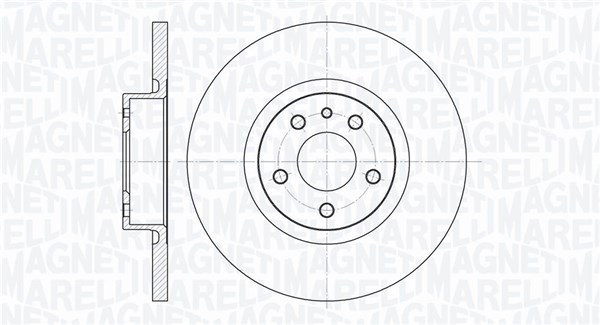 MAGNETI MARELLI Bremseskive 361302040145 281mm 15mm for ALFA ROMEO