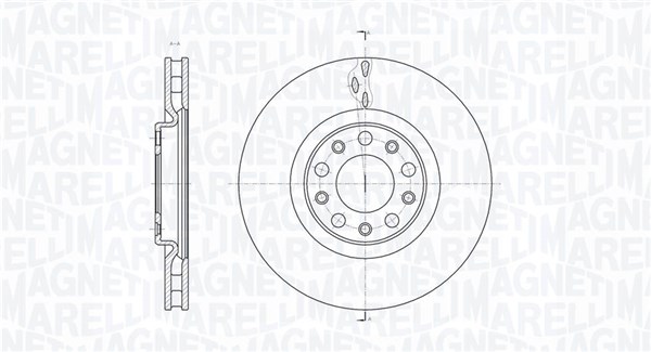 MAGNETI MARELLI Bremseskive 361302040144 305mm 28mm for ALFA ROMEO FIAT (GAC) FIAT CHRYSLER DODGE