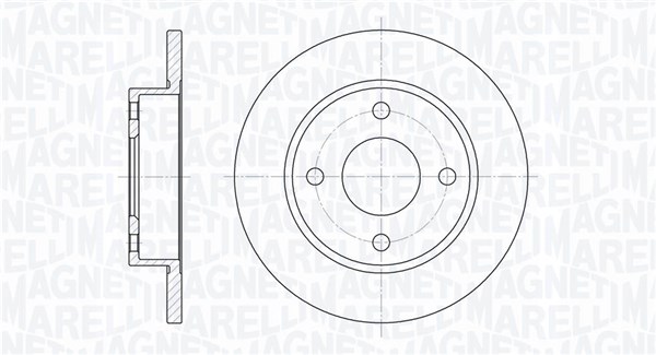 MAGNETI MARELLI Bremseskive 361302040153 240mm 12mm for FORD MAZDA