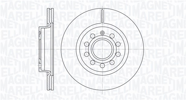 MAGNETI MARELLI Bremseskive 361302040152 280mm 22mm for VW AUDI SKODA (SVW) VW (FAW) VW (SVW)