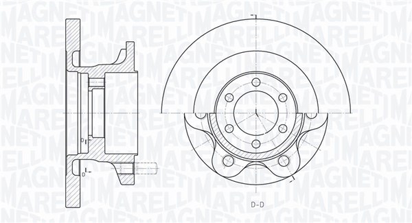 MAGNETI MARELLI Bremseskive 361302040157 290mm 22mm for IVECO