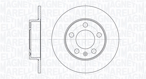 MAGNETI MARELLI Bremseskive 361302040151 232mm 9mm for VW SKODA (SVW) SKODA VW (SVW) VW (FAW)