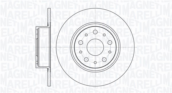 MAGNETI MARELLI Bremseskive 361302040155 276mm 10mm for ALFA ROMEO LANCIA