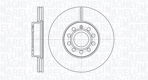 MAGNETI MARELLI Bremseskive 361302040158 288mm 25mm for FORD VW SKODA (SVW) AUDI (FAW) VW (FAW)