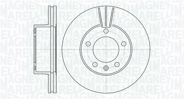 MAGNETI MARELLI Bremseskive 361302040160 305mm 28mm for OPEL VAUXHALL NISSAN RENAULT