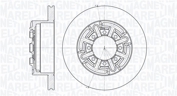 MAGNETI MARELLI Bremseskive 361302040159 289mm 22mm for IVECO