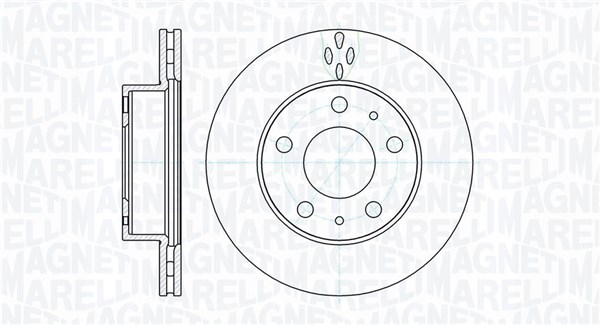 MAGNETI MARELLI Bremseskive 361302040166 300mm 24mm for PEUGEOT CITROËN FIAT