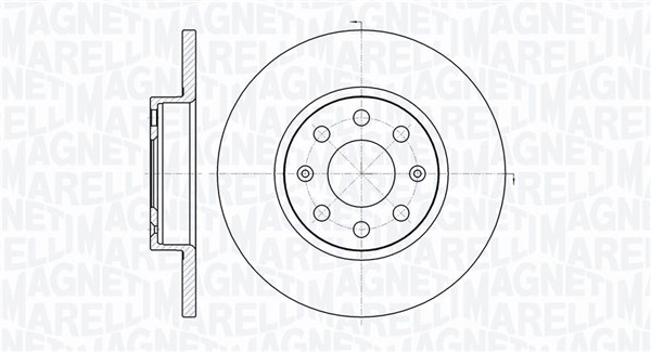 MAGNETI MARELLI Bremseskive 361302040165 257mm 12mm for FIAT