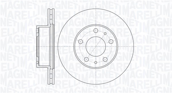 MAGNETI MARELLI Bremseskive 361302040168 280mm 24mm for CITROËN PEUGEOT FIAT