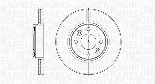 MAGNETI MARELLI Bremseskive 361302040162 260mm 22mm for NISSAN DACIA RENAULT