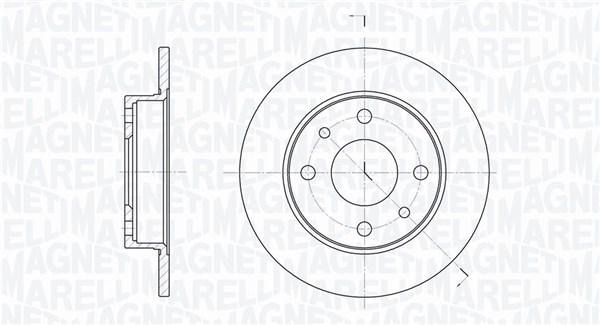 MAGNETI MARELLI Bremseskive 361302040169 240mm 11mm for FORD LANCIA ABARTH ZASTAVA FIAT ALFA ROMEO