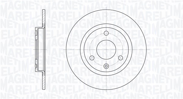 MAGNETI MARELLI Bremseskive 361302040173 238mm 8mm for CITROËN PEUGEOT