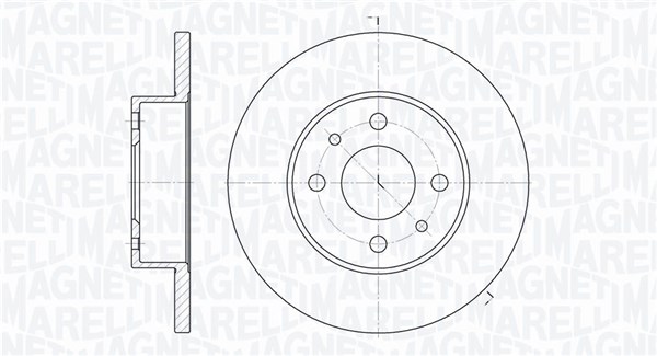MAGNETI MARELLI Bremseskive 361302040175 240mm 12mm for AUTOBIANCHI LANCIA