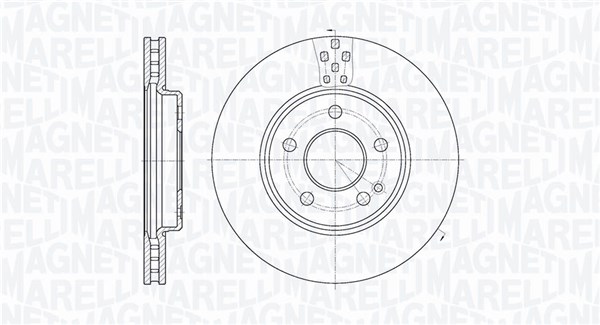 MAGNETI MARELLI Bremseskive 361302040176 288mm 25mm for MERCEDES-BENZ