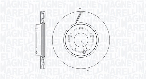 MAGNETI MARELLI Bremseskive 361302040178 276mm 22mm for MERCEDES-BENZ