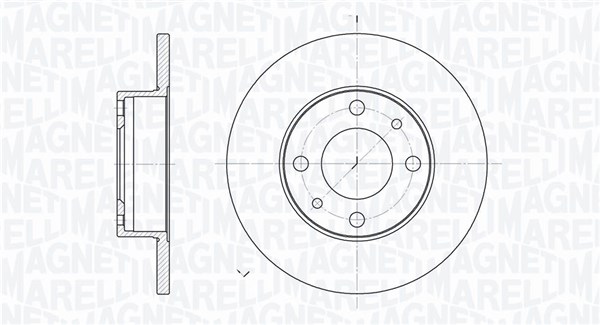 MAGNETI MARELLI Bremseskive 361302040181 227mm 11mm for FIAT FSO AUTOBIANCHI SEAT LANCIA