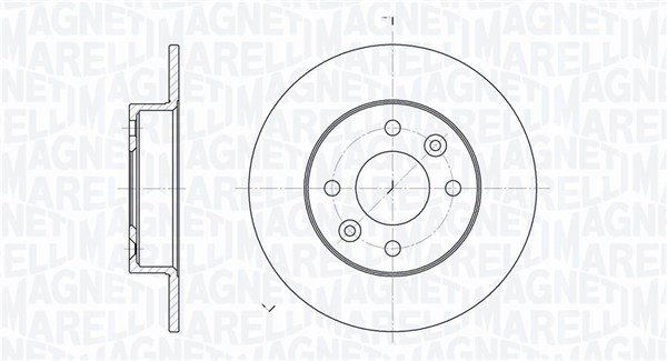 MAGNETI MARELLI Bremseskive 361302040183 238mm 8mm for RENAULT