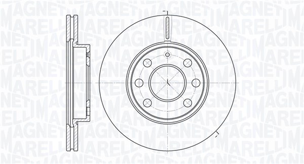 MAGNETI MARELLI Bremseskive 361302040184 240mm 20mm for OPEL VAUXHALL