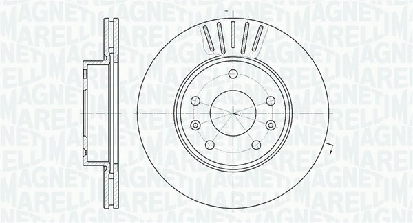 MAGNETI MARELLI Bremseskive 361302040188 277mm 21mm for LAND ROVER