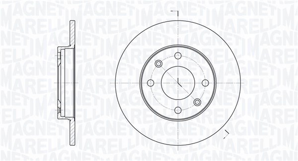 MAGNETI MARELLI Bremseskive 361302040189 247mm 10mm for CITROËN PEUGEOT