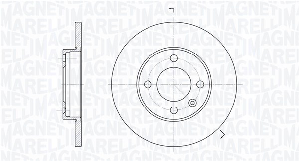 MAGNETI MARELLI Bremseskive 361302040193 239mm 12mm for AUDI VW