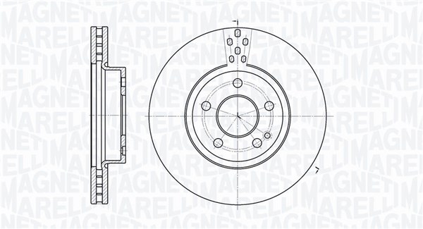 MAGNETI MARELLI Bremseskive 361302040196 300mm 28mm for MERCEDES-BENZ MERCEDES-BENZ (FJDA)
