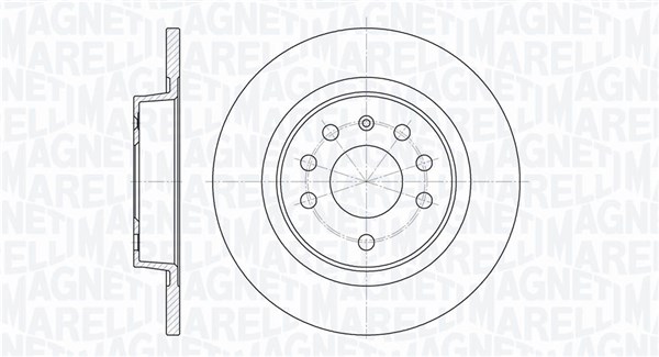 MAGNETI MARELLI Bremseskive 361302040319 278mm 12mm for FIAT
