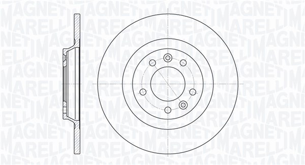 MAGNETI MARELLI Bremseskive 361302040205 290mm 12mm for CITROËN PEUGEOT