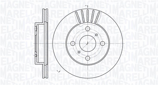 MAGNETI MARELLI Bremseskive 361302040204 235mm 18mm for TOYOTA