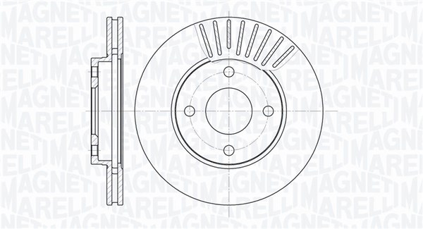 MAGNETI MARELLI Bremseskive 361302040206 258mm 22mm for FORD MAZDA