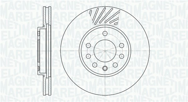 MAGNETI MARELLI Bremseskive 361302040210 280mm 25mm for OPEL VAUXHALL